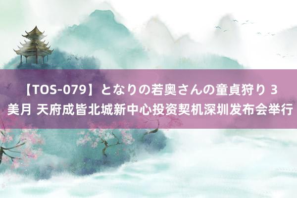 【TOS-079】となりの若奥さんの童貞狩り 3 美月 天府成皆北城新中心投资契机深圳发布会举行