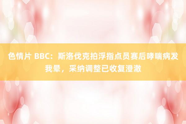 色情片 BBC：斯洛伐克拍浮指点员赛后哮喘病发我晕，采纳调整已收复澄澈