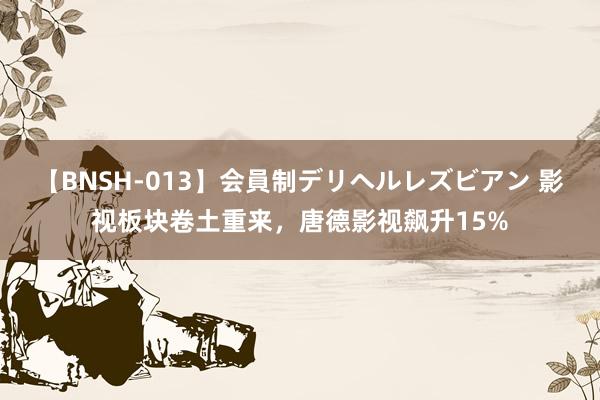 【BNSH-013】会員制デリヘルレズビアン 影视板块卷土重来，唐德影视飙升15%