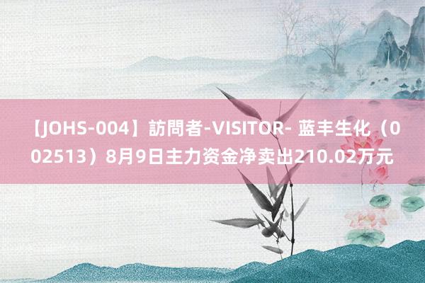 【JOHS-004】訪問者-VISITOR- 蓝丰生化（002513）8月9日主力资金净卖出210.02万元