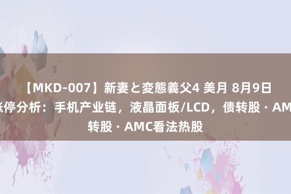 【MKD-007】新妻と変態義父4 美月 8月9日华映科技涨停分析：手机产业链，液晶面板/LCD，债转股 · AMC看法热股