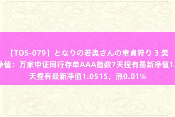 【TOS-079】となりの若奥さんの童貞狩り 3 美月 8月16日基金净值：万家中证同行存单AAA指数7天捏有最新净值1.0515，涨0.01%