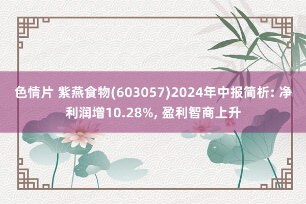 色情片 紫燕食物(603057)2024年中报简析: 净利润增10.28%， 盈利智商上升