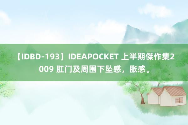 【IDBD-193】IDEAPOCKET 上半期傑作集2009 肛门及周围下坠感，胀感。