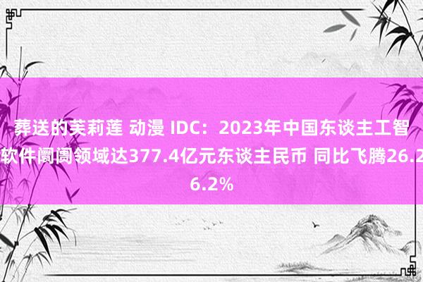 葬送的芙莉莲 动漫 IDC：2023年中国东谈主工智能软件阛阓领域达377.4亿元东谈主民币 同比飞腾26.2%