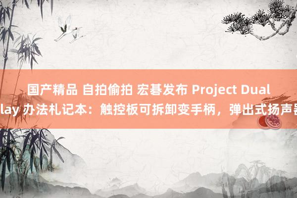 国产精品 自拍偷拍 宏碁发布 Project DualPlay 办法札记本：触控板可拆卸变手柄，弹出式扬声器