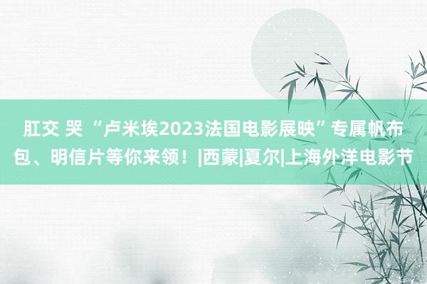 肛交 哭 “卢米埃2023法国电影展映”专属帆布包、明信片等你来领！|西蒙|夏尔|上海外洋电影节