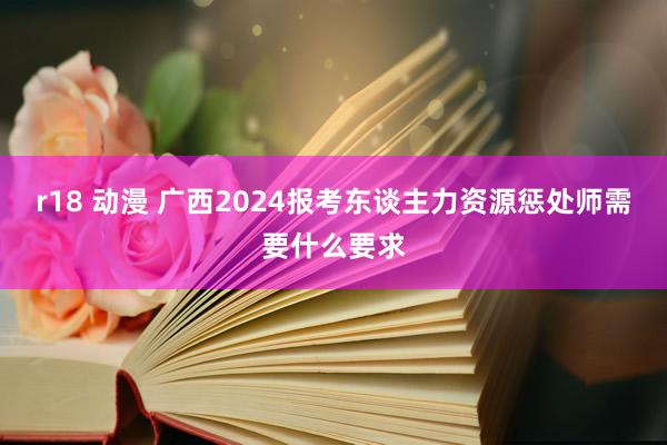 r18 动漫 广西2024报考东谈主力资源惩处师需要什么要求